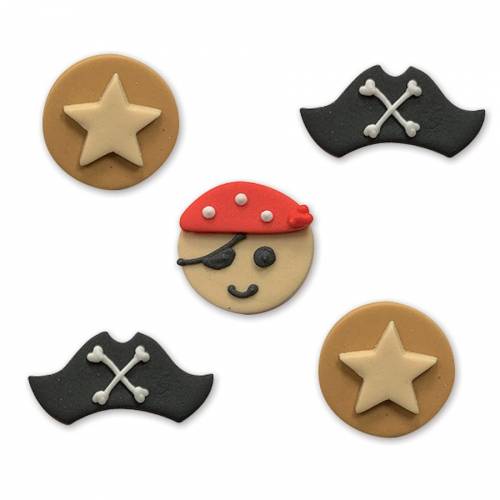 5 Dcors en sucre Pirate 