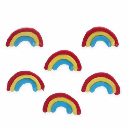 6 Dcors en sucre Rainbow 