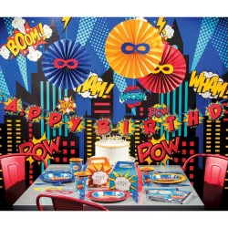 8 Assiettes Super Hros. n1