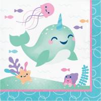 Contient : 1 x 16 Serviettes Narval Party