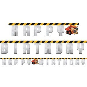 Guirlande Lettre Happy Birthday Construction