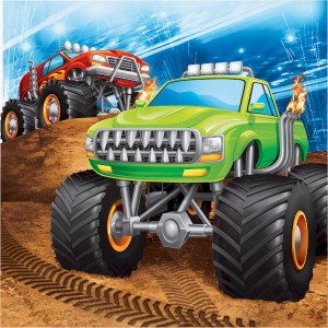 16 Serviettes Monster Truck Rally