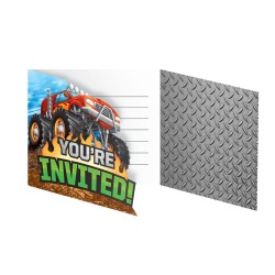 8 invitations Monster Truck Rally. n1