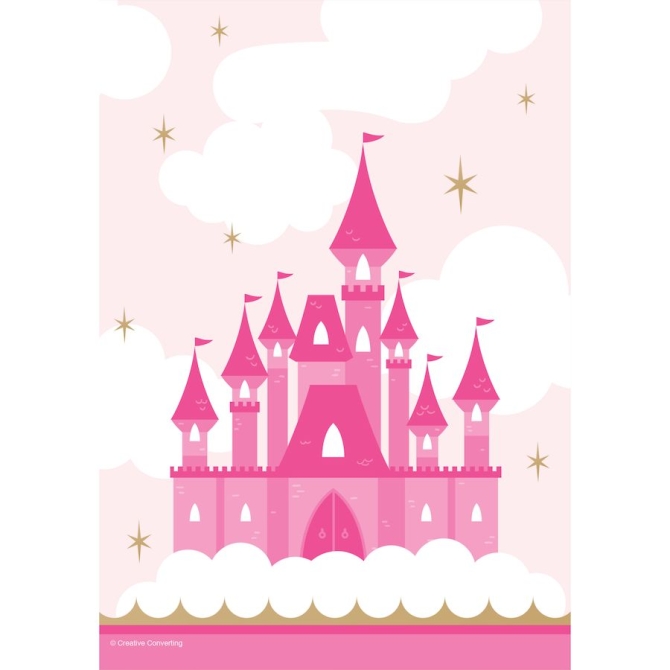 8 Pochettes Cadeaux Chteau Princesse 