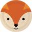8 Assiettes Renard