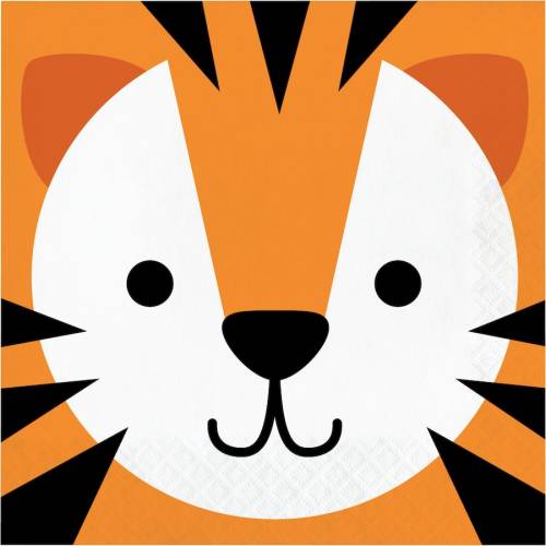 16 Serviettes Tigre 