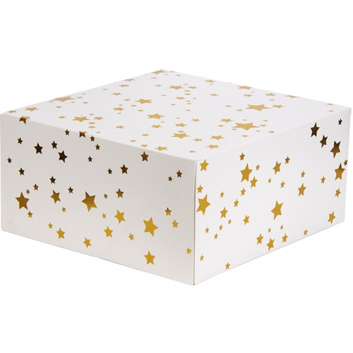 Boite  Gteau  Etoile Or - 26 cm 