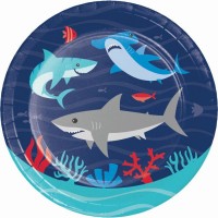 8 Petites Assiettes Requin Party