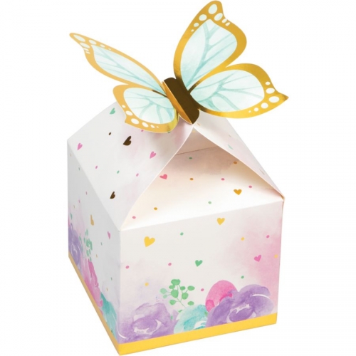 8 Boîtes cadeaux Papillon 