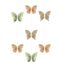 3 Suspensions Papillon