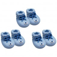 3 Paires de Chaussons Bleu - Sucre