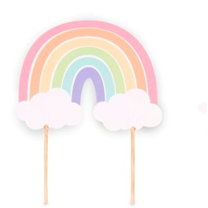 Cake Topper - Rainbow Pastel