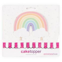 Cake Topper - Rainbow Pastel. n1