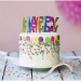 Cake Topper Happy Birthday - Rainbow. n°4