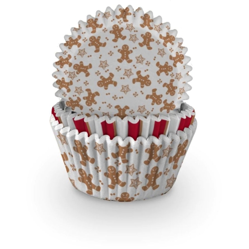 75 Caissettes  Cupcakes Bonhomme Pain d Epice 