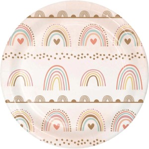 8 Petites Assiettes Boho Rainbow