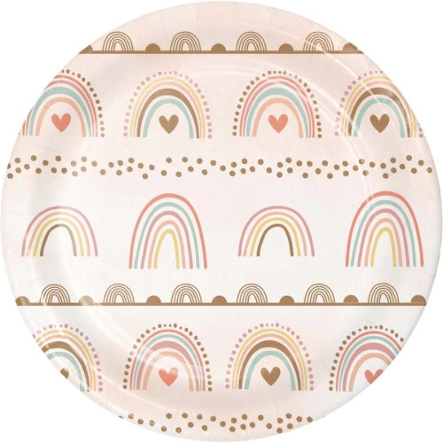 8 Petites Assiettes Boho Rainbow 