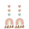 2 Dcorations  suspendre Tassel Boho Rainbow images:#0