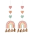 Contient : 1 x 2 Dcorations  suspendre Tassel Boho Rainbow