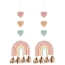 Contient : 1 x 2 Dcorations  suspendre Tassel Boho Rainbow