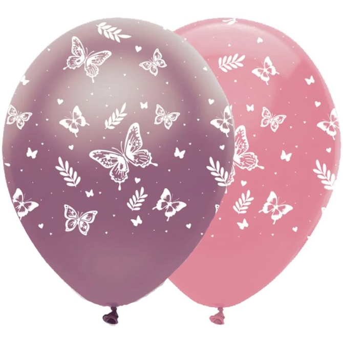 6 Ballons Papillon 