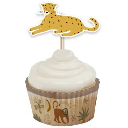 12 Cupcakes Toppers - Safari. n2