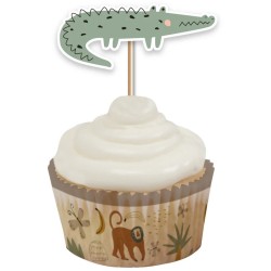 12 Cupcakes Toppers - Safari. n4