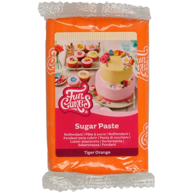 FunCakes Pâte à Sucre Orange - 250g 