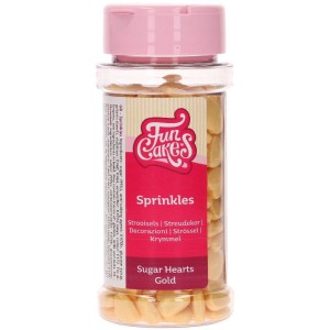 FunCakes Coeurs Or - 80g