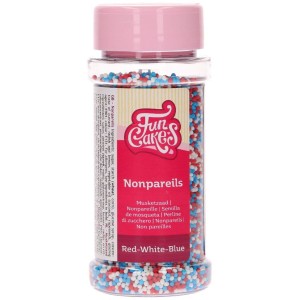FunCakes Nonpareils Bleu-Blanc-Rouge - 80g