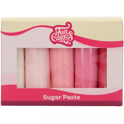 FunCakes Pte  Sucre Multipack Palette Rose  - 5x100g 