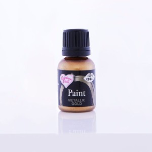 Peinture comestible Mtallique Dark Gold - 25 ml