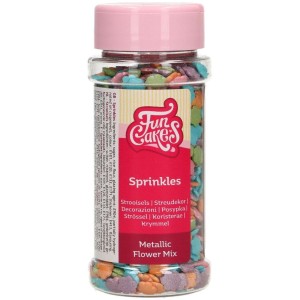 FunCakes Fleurs Mtalliques Mix - 80g