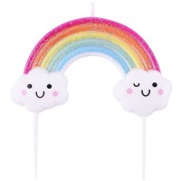 Bougie - Arc-en-Ciel Pailleté