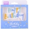Bougie PME - Happy Birthday Bleu Pastel images:#1