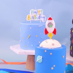 Bougie - Happy Birthday Bleu Pastel. n2