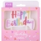 Bougie PME - Happy Birthday Rose Pastel images:#1