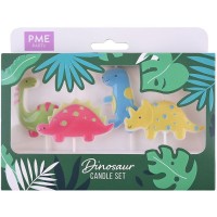 4 Bougies - Dinosaure