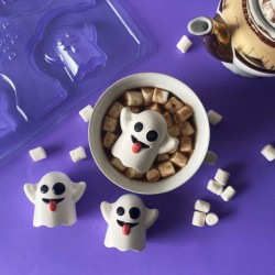 Moule  Chocolat Halloween  3 Mini Fantmes. n1
