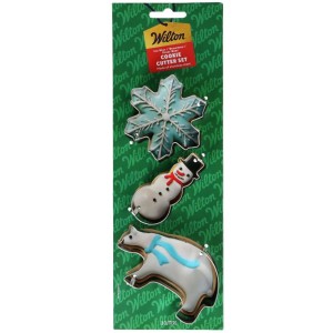 Set de 3 Emporte-piècesFlocon de Neige, Bonhomme de Neige et Ours Polaire – Wilton