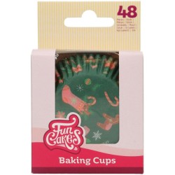 48 Caissettes Cupcake Nol Vert  FunCakes. n2