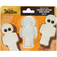 Emporte-pi�ce Tampon Squelette � 7,5 cm � Wilton