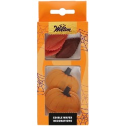 10 D�corations Comestibles Halloween � Feuilles & Citrouilles. n�1