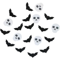 18 D�corations Comestibles Halloween � Chauves-souris & Cr�nes