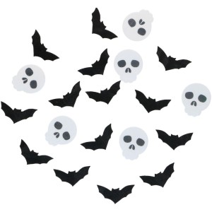 18 D�corations Comestibles Halloween � Chauves-souris & Cr�nes