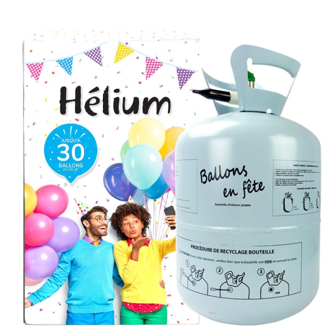 Bouteille Hlium -  Ballons en Fte - 30 Ballons 