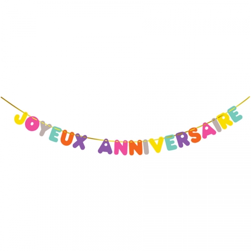 Guirlande Lettres Joyeux Anniversaire Pour L Anniversaire De Votre Enfant Annikids