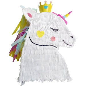 Pinata Tte de Licorne avec Couronne