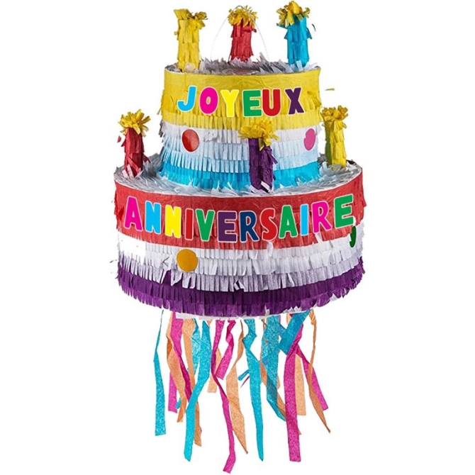 Pinata Gteau d anniversaire 