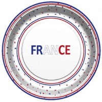 Contient : 1 x 8 Assiettes France